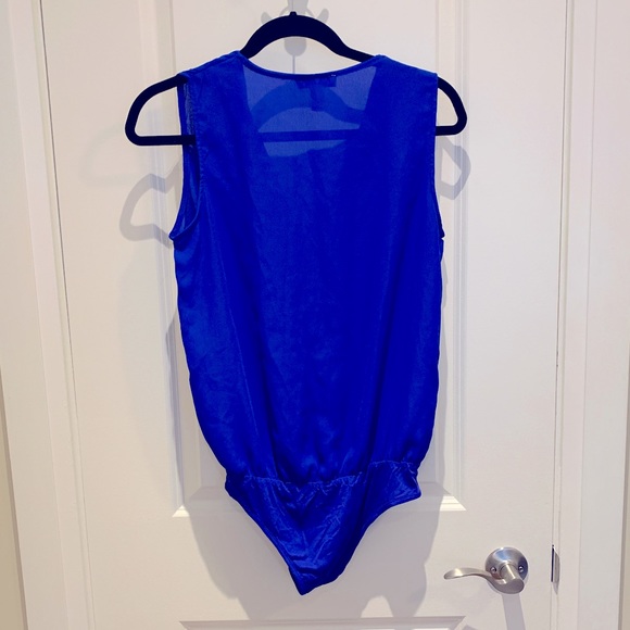 Royal blue bodysuit blouse - Picture 3 of 3